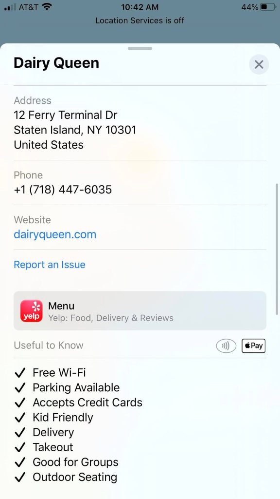 Finding Dairy Queen Locations With Apple Pay