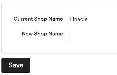 New Shop Name On Etsy