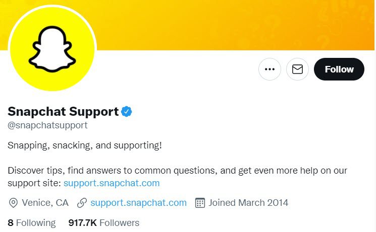 Snapchat Support - Twitter