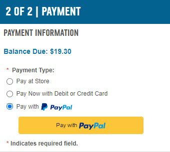 Pay With PayPal Button Domino's Pizza
