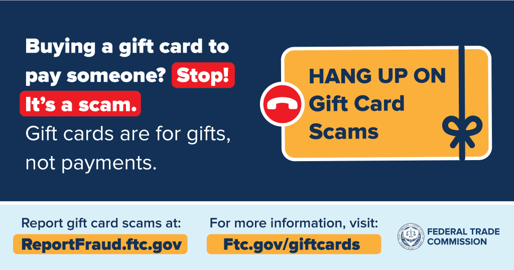Gift Card Scam FTC