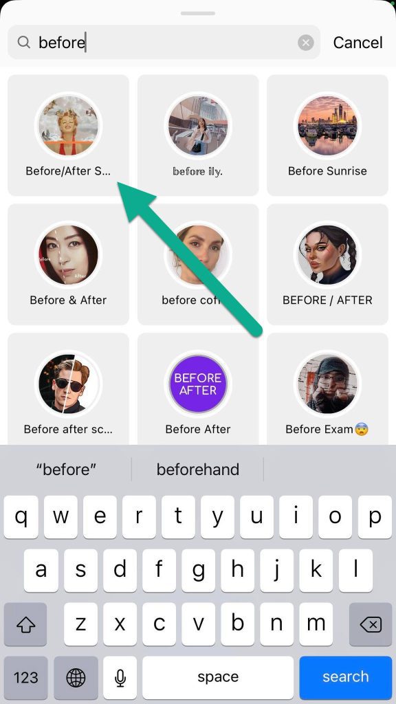 Before And After Scan Search, Instagram Reels