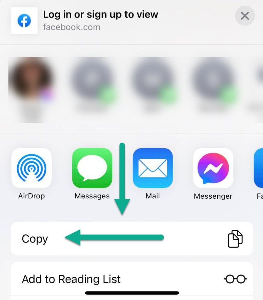 Copy Button, Facebook App