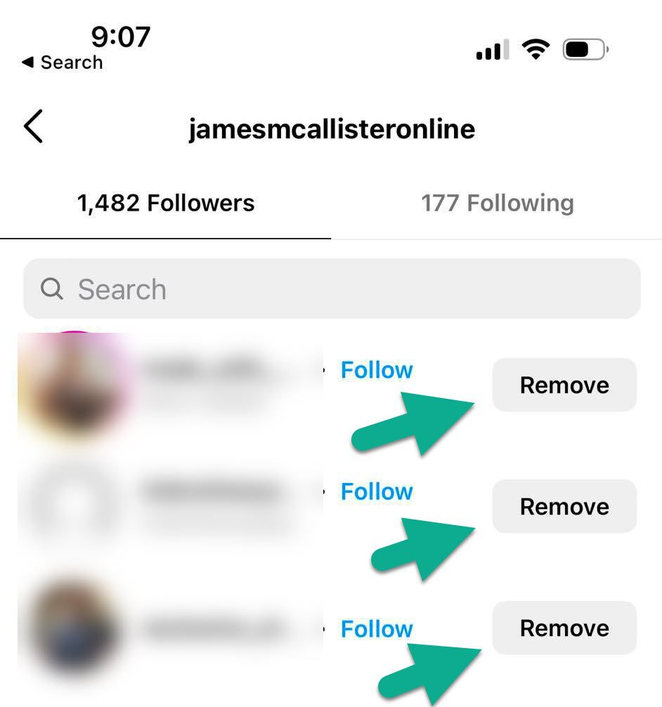 Remove Follower From Following List On Instagram
