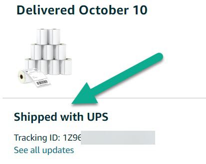 Shipping Service Used For Amazon Order