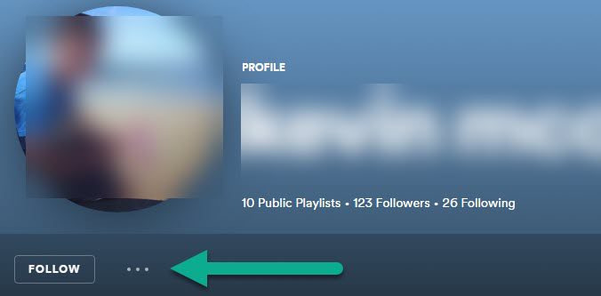 Three Dots Icon, Spotify Profile