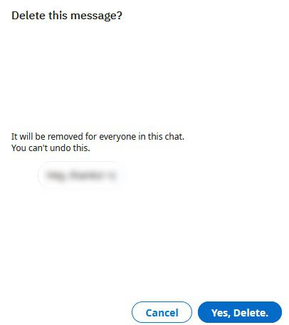 Confirm Delete Chat, Reddit