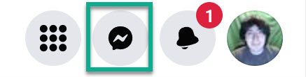 Messages Icon, Facebook Desktop