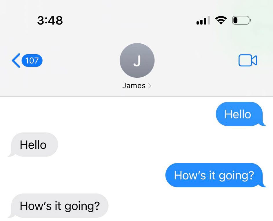 Sending Messages To Yourself, iMessage