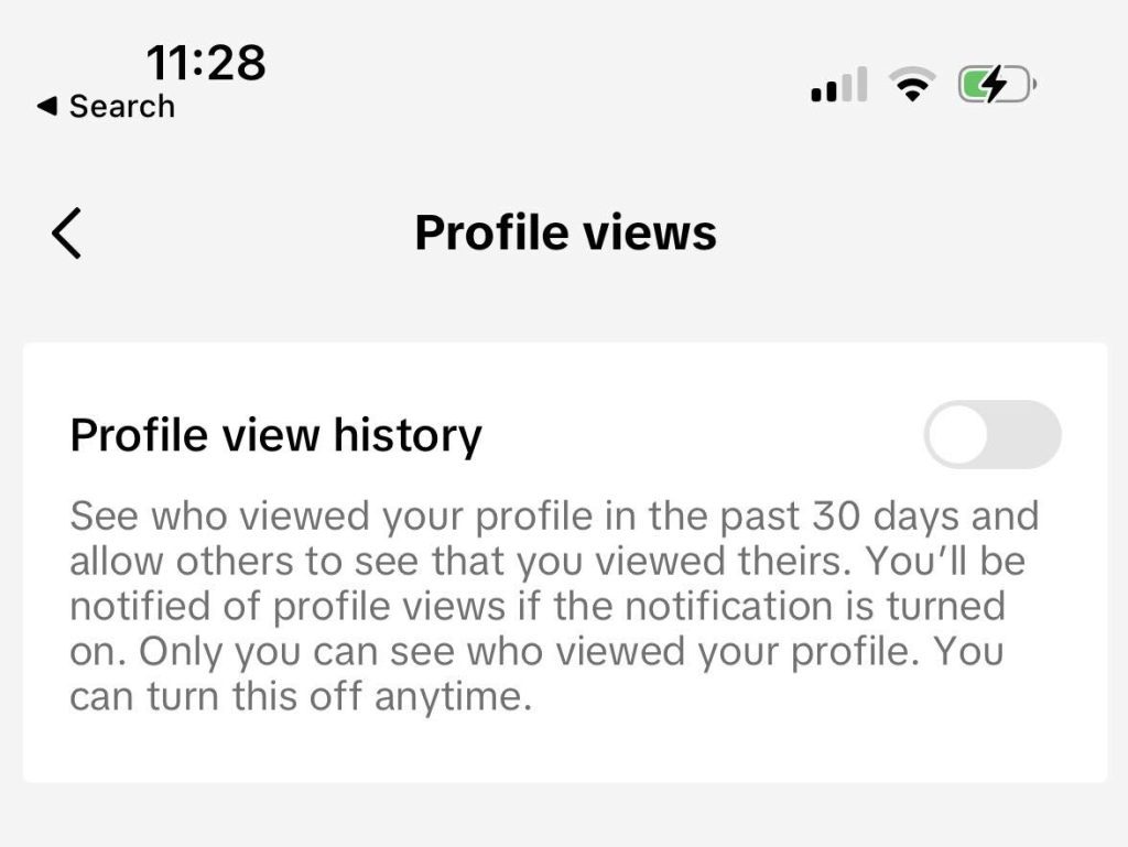 Profile Views Toggle, TikTok App