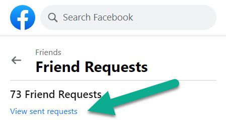 View Sent Requests Button, Facebook
