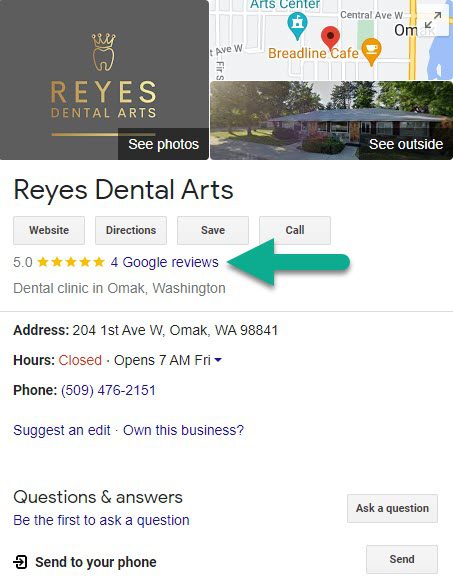 Business Card, Google Search Results