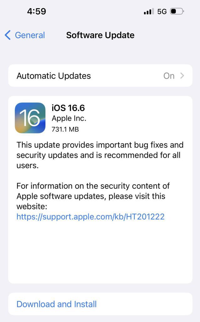 Software Update, Update iOS, iPhone Settings